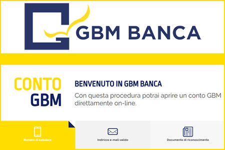 Applicazione web gbm banca